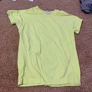 yellow athleta girl power up tee